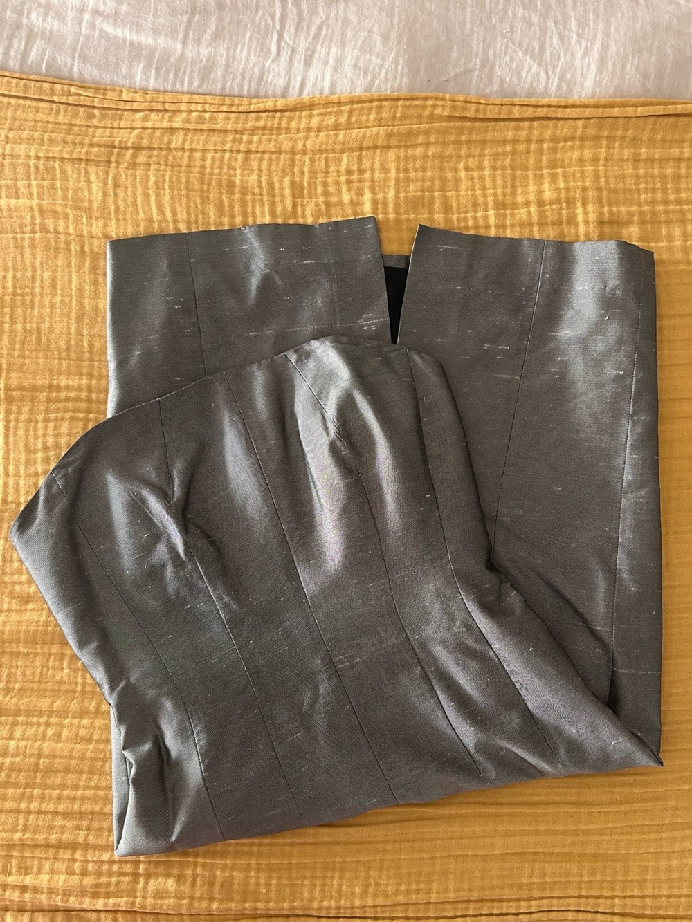 Prada Silk Strapless Y2K Midi Dress Small - Picture 10 of 12